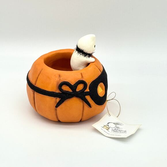 Bethany Lowe JOL & Peeking Boo Jack O Lantern Pumpkin & Ghost Michelle Allen New - Picture 6 of 8